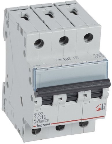 Выключатель автоматический Legrand TX3 6000 3п 10А C 6кА картинка